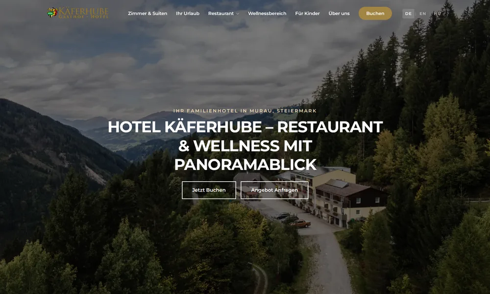 Hotel Käferhube — family hotel in Murau, Austria